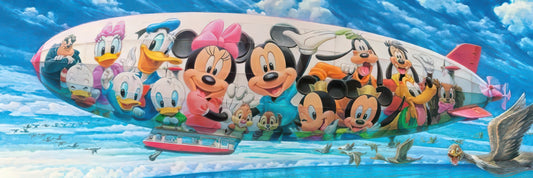 Tenyo D-950-595　Mickey & Friends • Our Airship　950 Pieces Jigsaw Puzzle