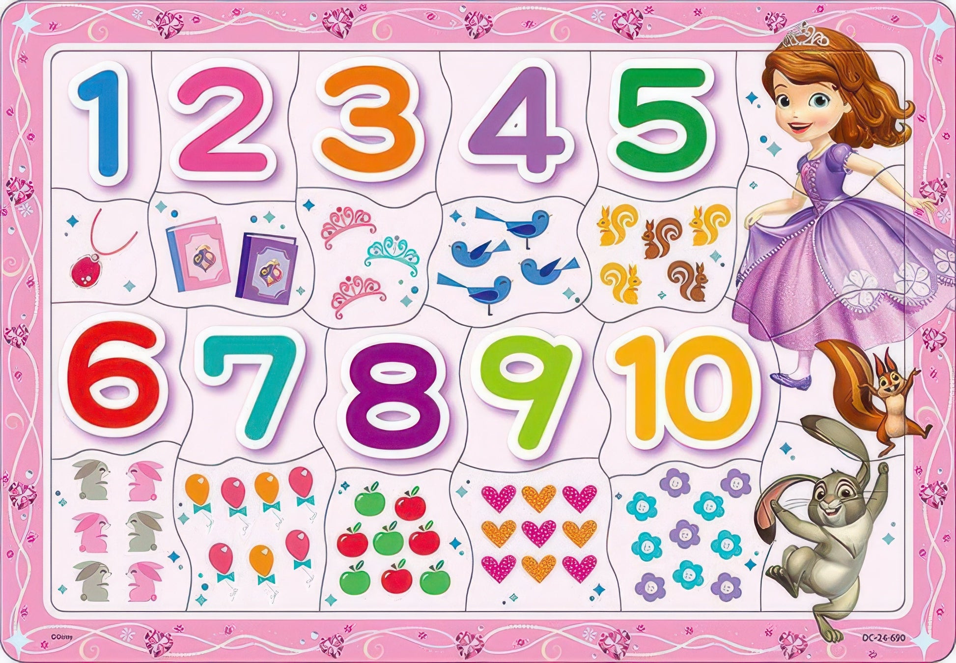 tenyo-dc-24-690-princess-sofia-let-s-learn-numbers-24-pieces-kids-puzzle