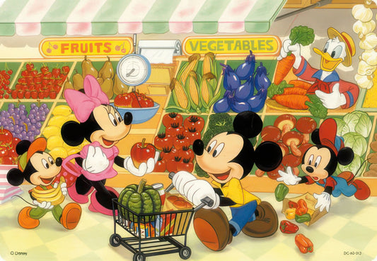 Tenyo DC-40-013　Mickey & Friends • Shopping at the Supermarket　40 Pieces Kids Puzzle