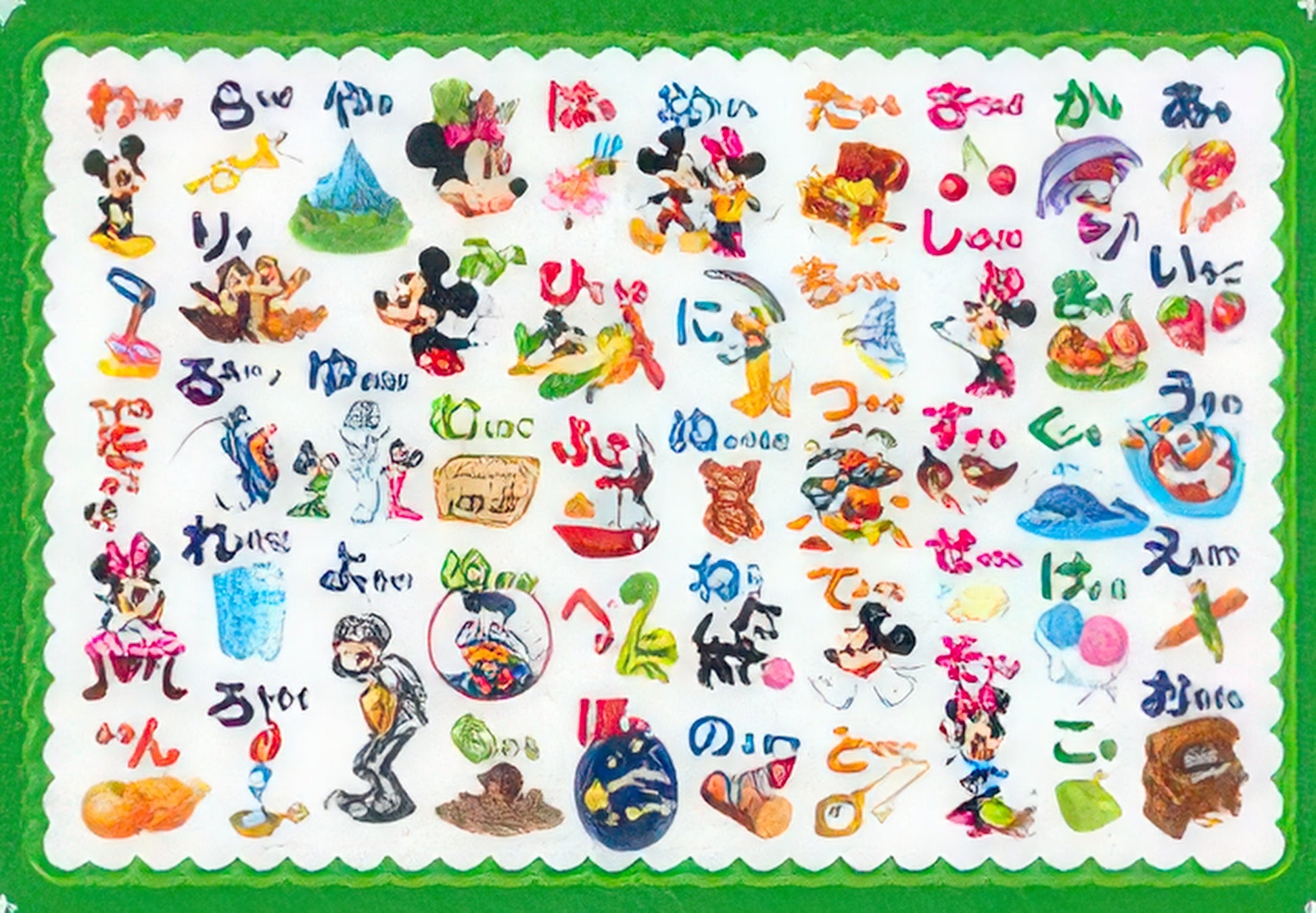 tenyo-dc-46-035-mickey-friends-let-s-learn-aiueo-46-pieces-kids-puzzle