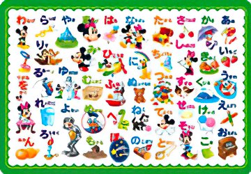 Tenyo • Mickey & Friends • Let's Learn AIUEO!　46 PCS　Jigsaw Puzzle