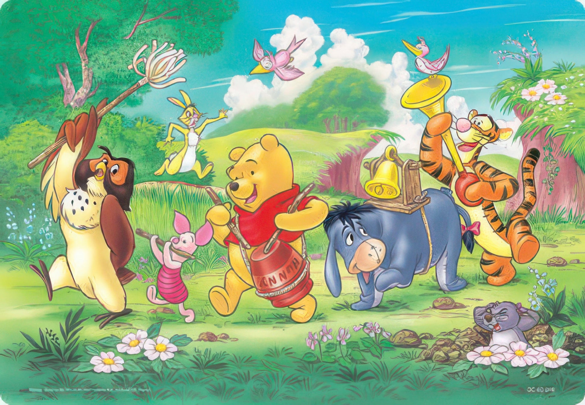 tenyo-dc-60-016-winnie-the-pooh-amusing-marching-band-60-pieces-kids-puzzle