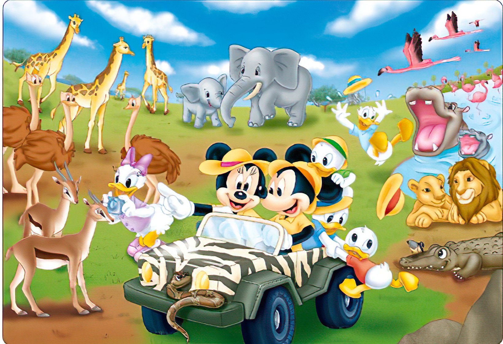 Tenyo • Mickey & Friends • Lots of Animals　60 PCS　Jigsaw Puzzle