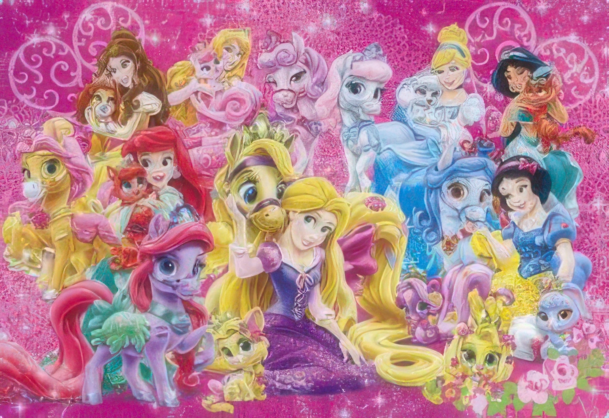 tenyo-dc-60-084-princesses-and-royal-pets-60-pieces-kids-puzzle