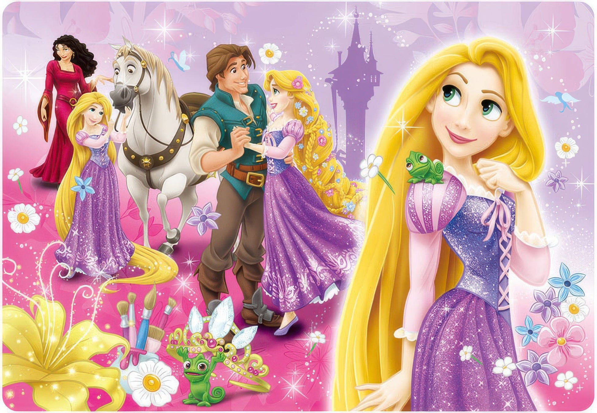 tenyo-dc-60-093-tangled-dreamy-rapunzel-60-pieces-kids-puzzle