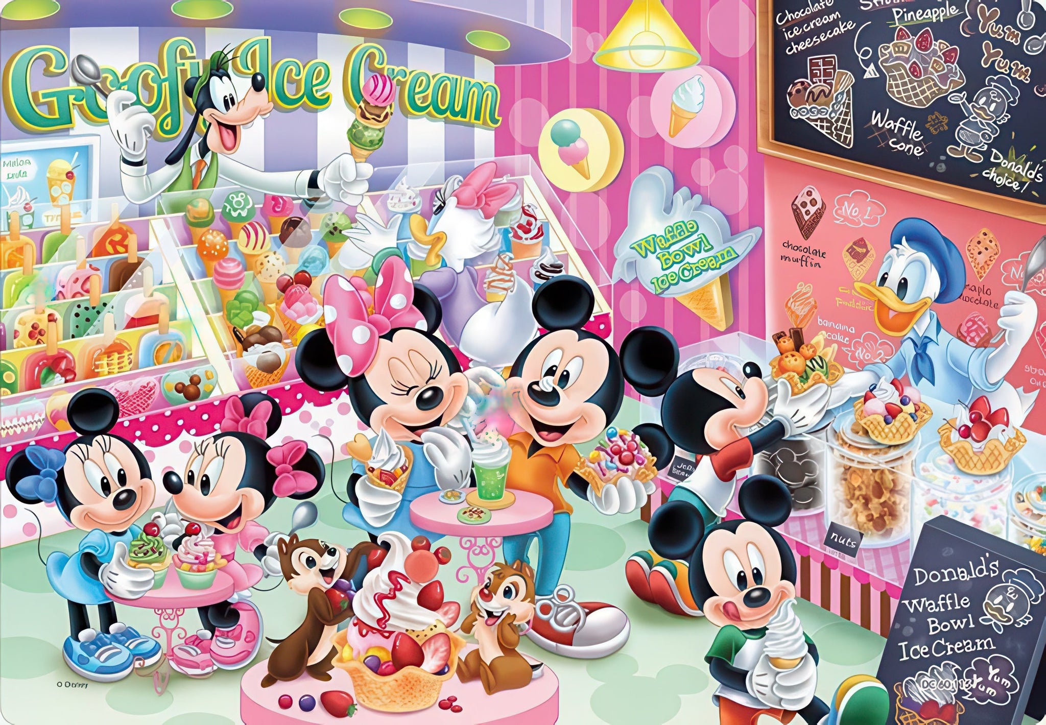 tenyo-dc-60-115-let's-find-it-at-the-ice-cream-shop!-(mickey-&-minnie)-60-pieces-kids-puzzle