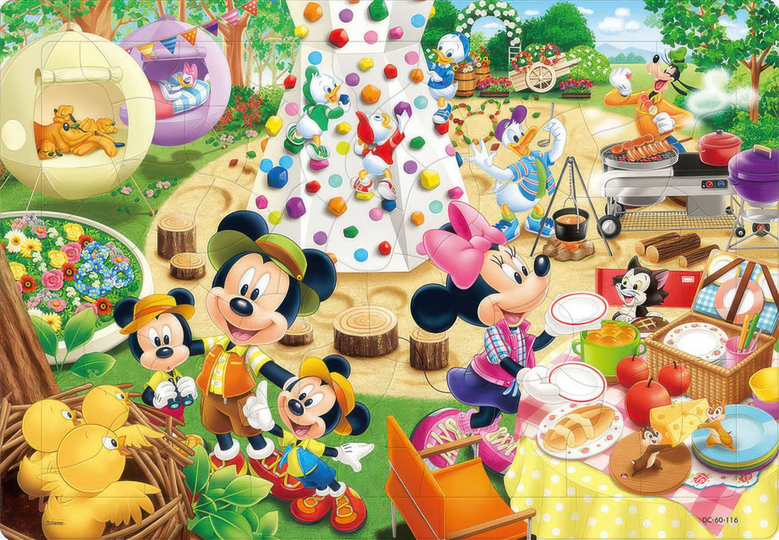 tenyo-dc-60-116-let's-find-it-at-the-campsite!-(mickey-&-friends)-60-pieces-kids-puzzle