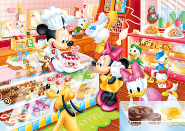 Tenyo • Mickey & Friends • Mickey's Cake Shop　80 PCS　Jigsaw Puzzle
