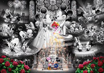 Tenyo • Mickey & Minnie • Eternal Oath　1000 PCS　Crystal　Jigsaw Puzzle