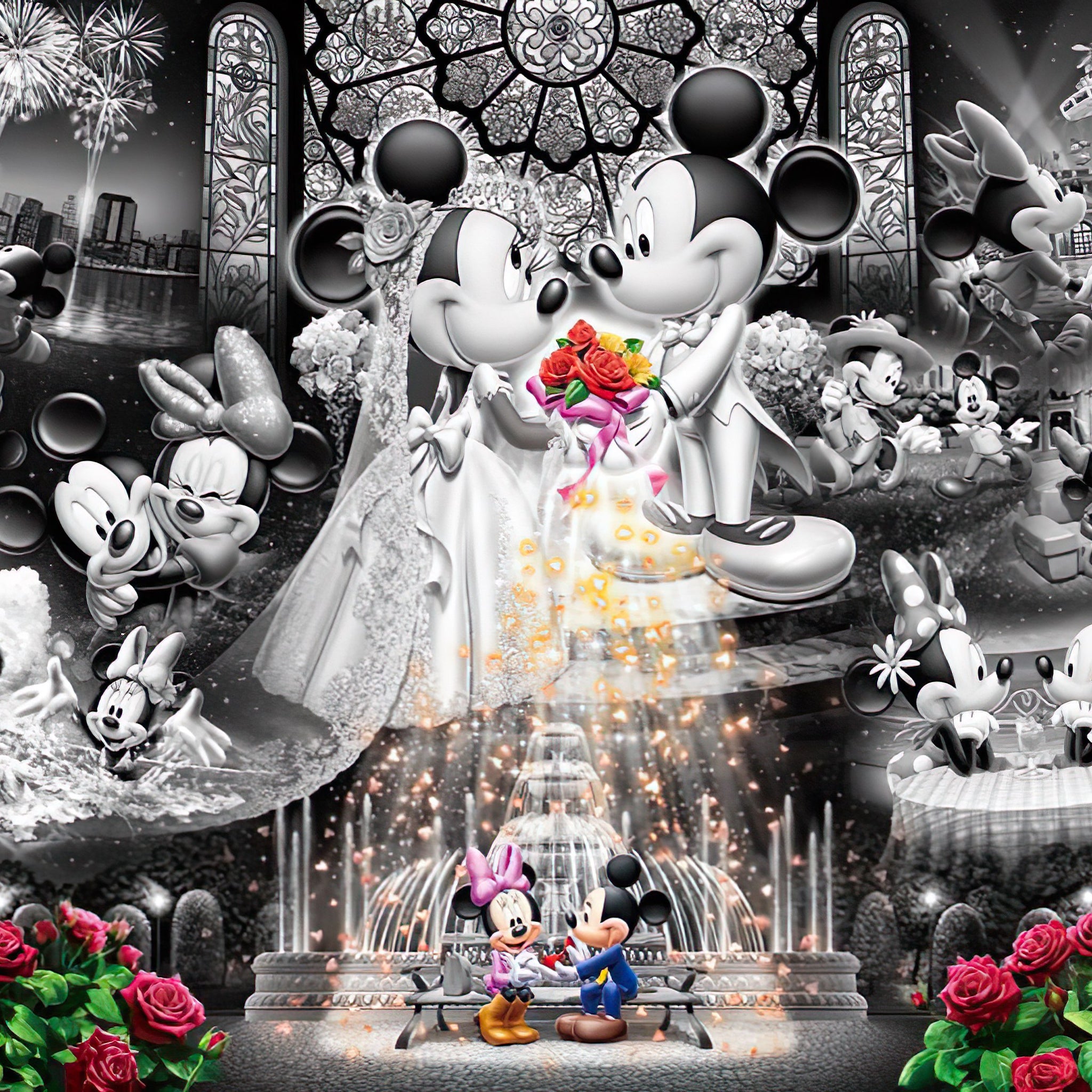 Tenyo â€¢ Mickey & Minnie â€¢ Eternal Oathã€€1000 PCSã€€Crystal Jigsaw Puzzle