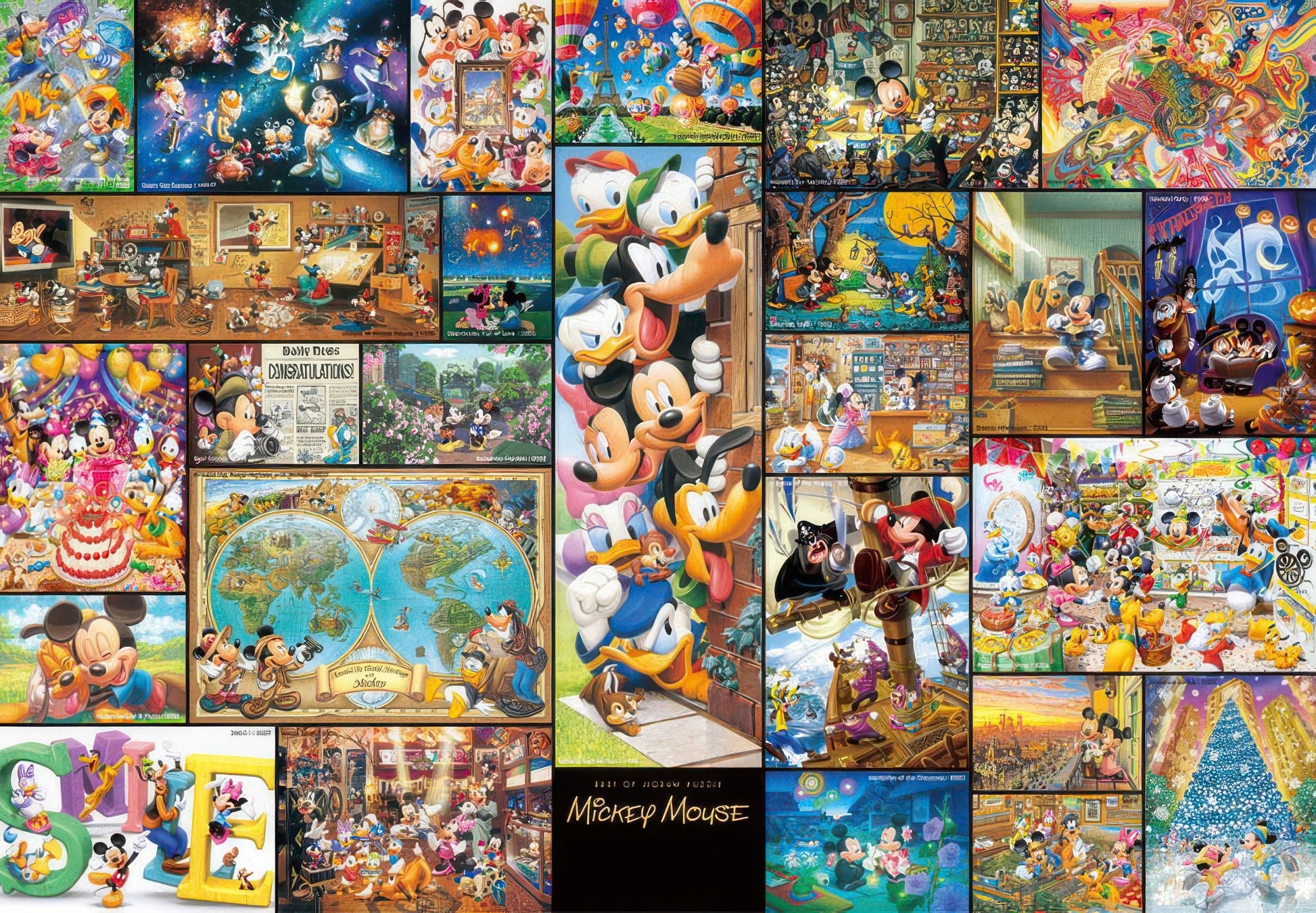 tenyo-dg-2000-533-mickey-friends-mickey-mouse-art-collection-2000-pieces-jigsaw-puzzle