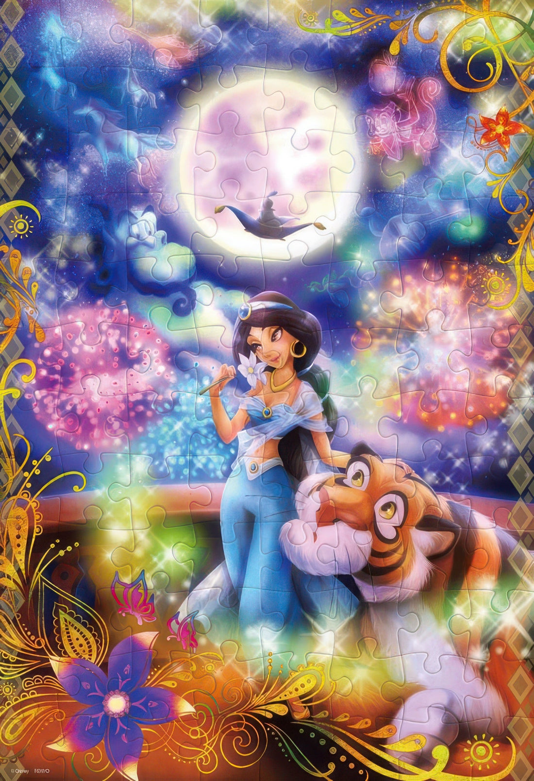 tenyo-dk-96-365-aladdin-riding-the-magic-of-love-96-pieces-kids-puzzle