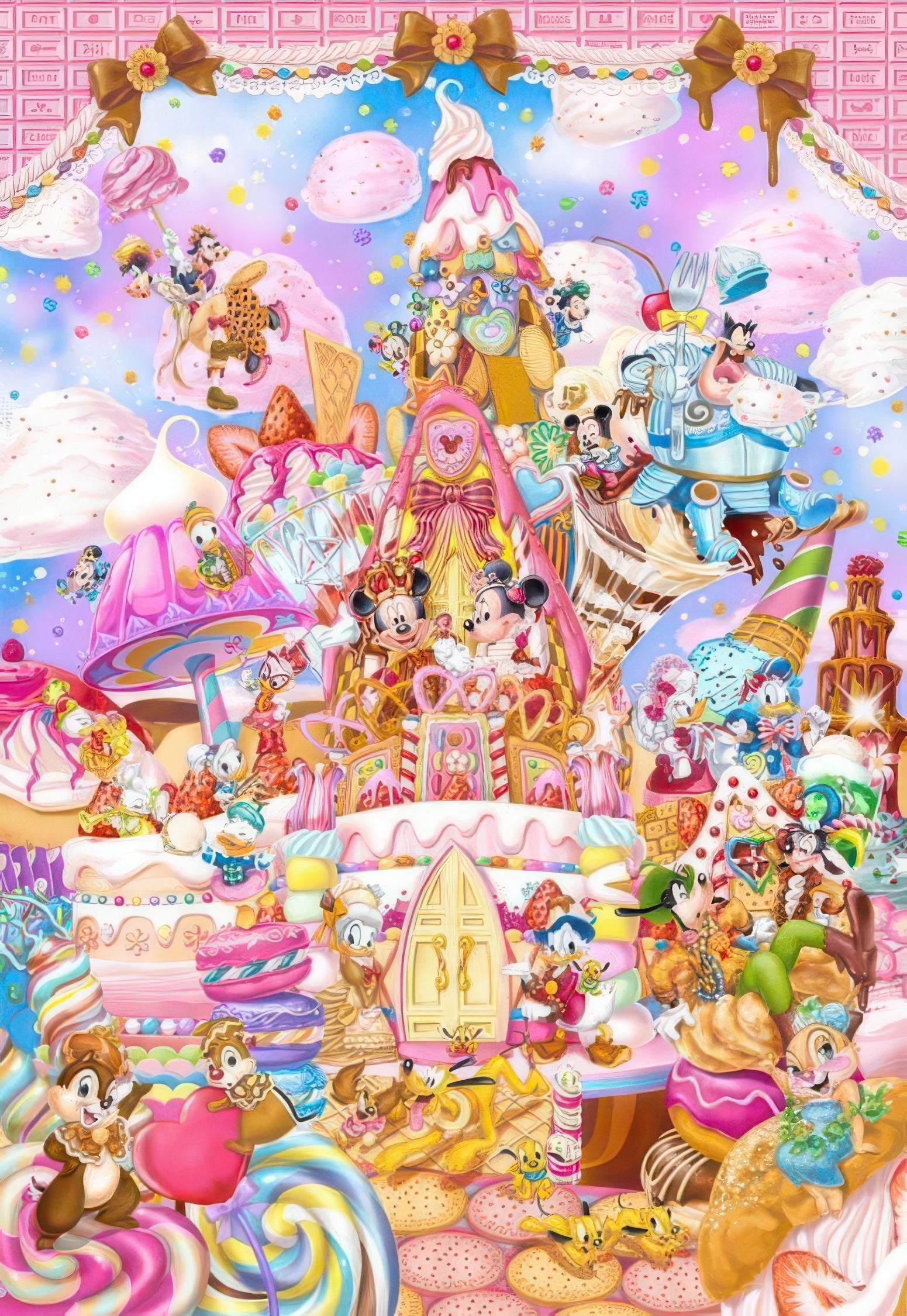 tenyo-dp-1000-024-mickey's-sweet-kingdom-1000-pieces-jigsaw-puzzle