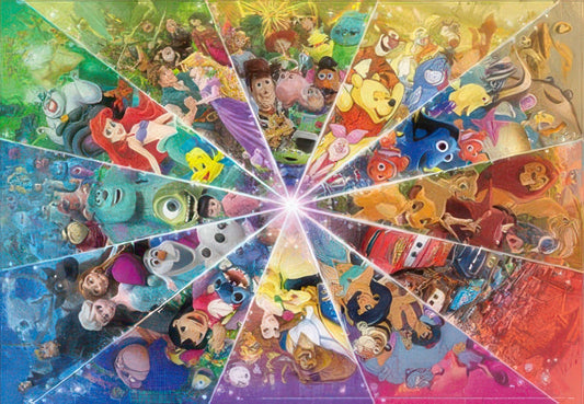 Tenyo DP-1000-870　Disney - Pixar • Color Circle　1000 Pieces Plastic Jigsaw Puzzle