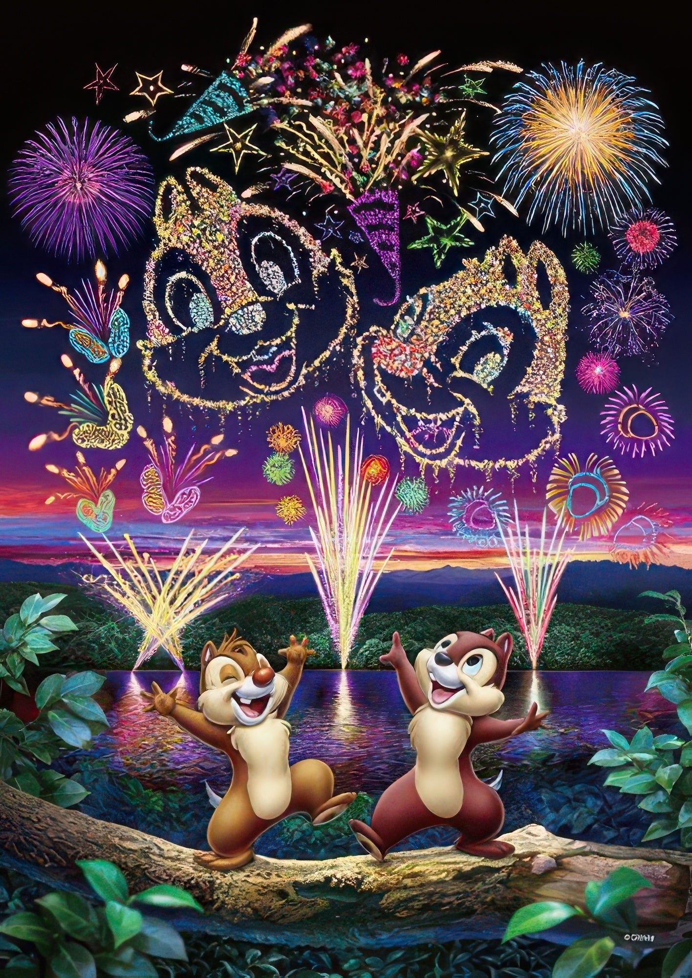 tenyo-dpg-266-573-chip-dale-it-s-show-time-266-pieces-plastic-jigsaw-puzzle