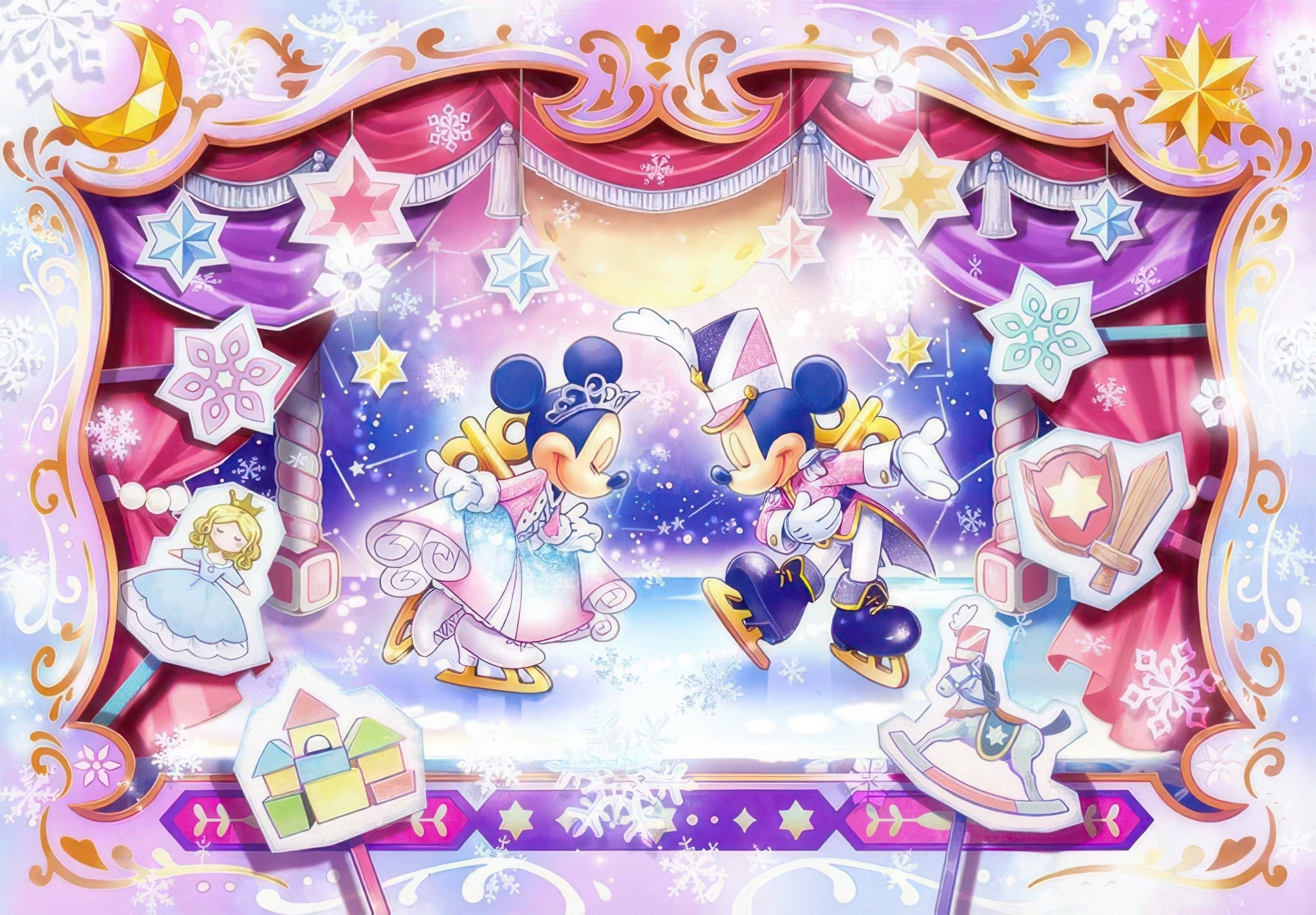 tenyo-dpg-500-591-ice-show-in-the-toy-kingdom-500-pieces-jigsaw-puzzle