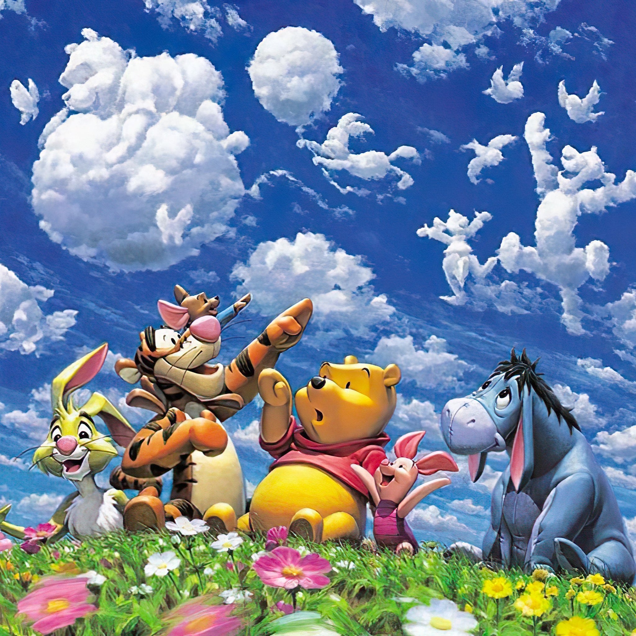 Tenyo • Winnie the Pooh • Fantasies in the Azure Sky　500 PCS　Plastic　Jigsaw Puzzle