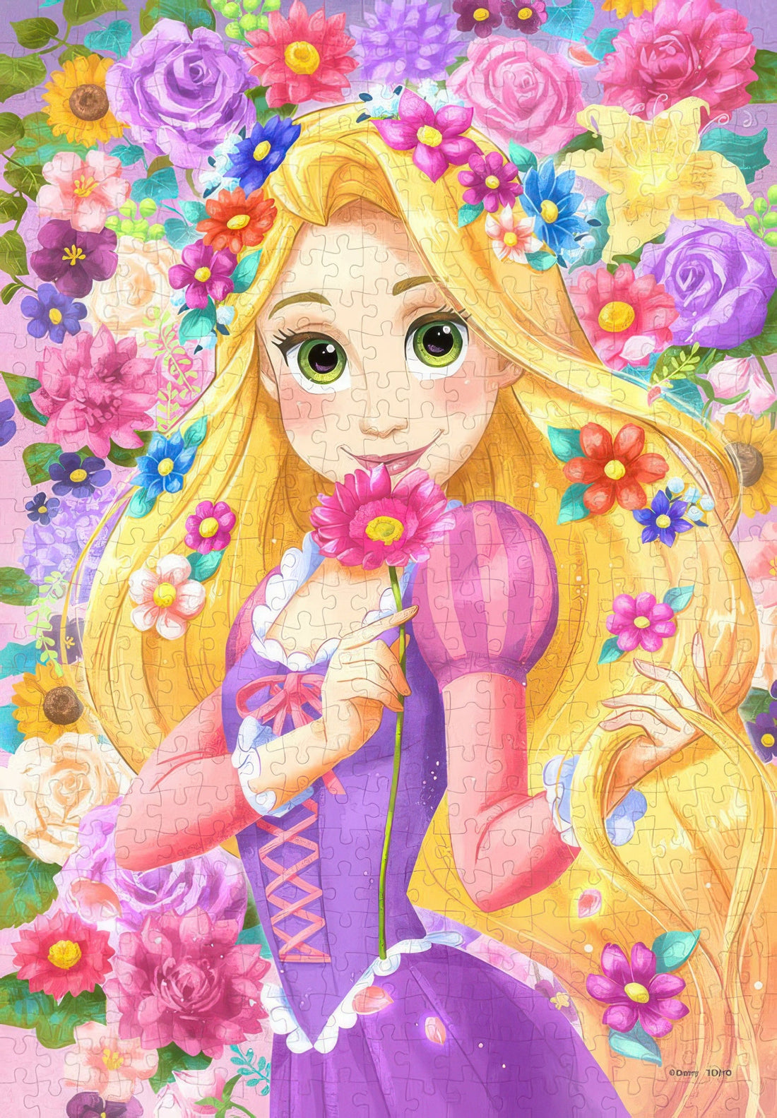 tenyo-dpg-500-674-tangled-gift-of-flower-crown-500-pieces-plastic-jigsaw-puzzle