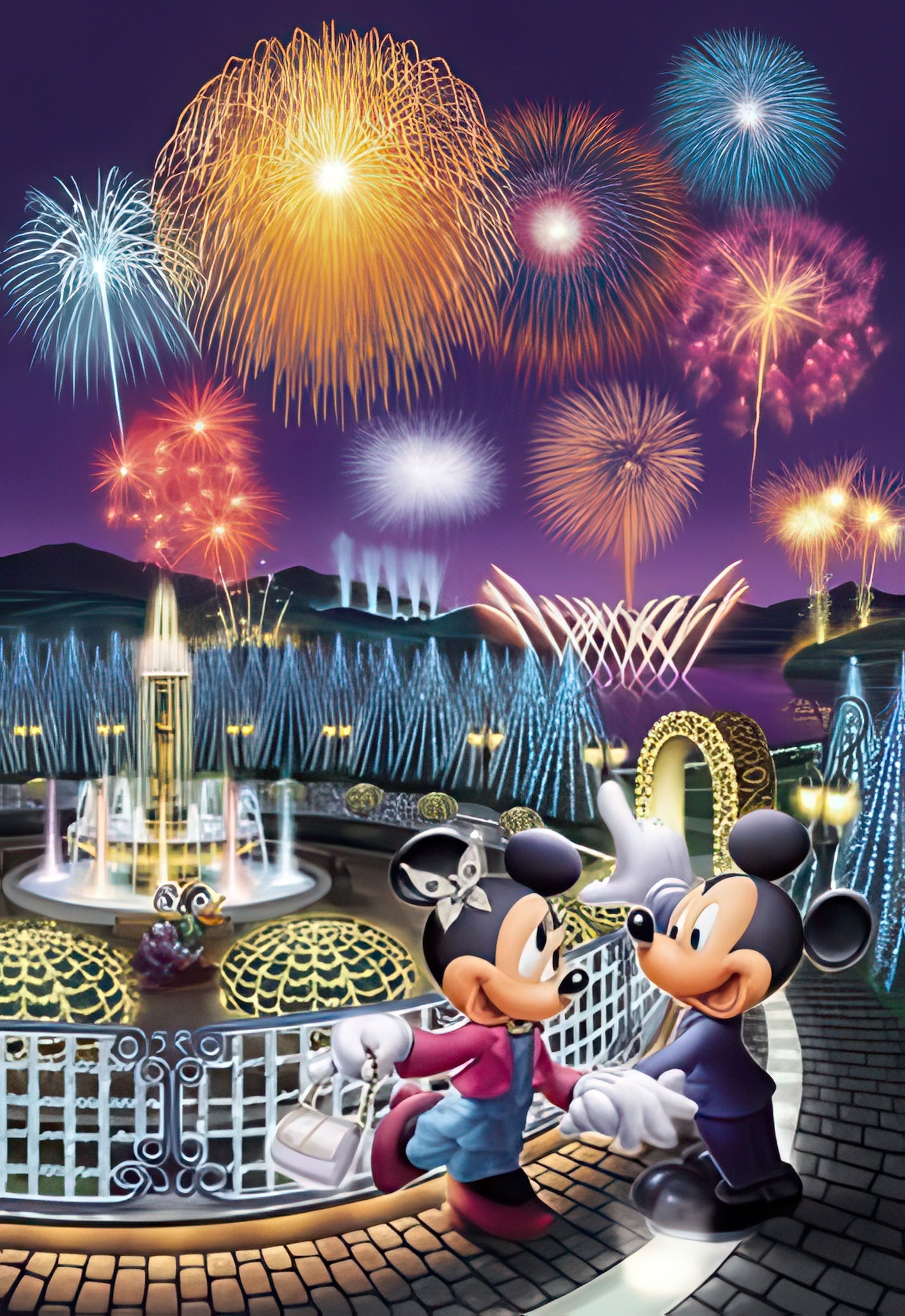 tenyo-dsg-266-731-mickey-friends-fireworks-of-love-266-pieces-crystal-jigsaw-puzzle