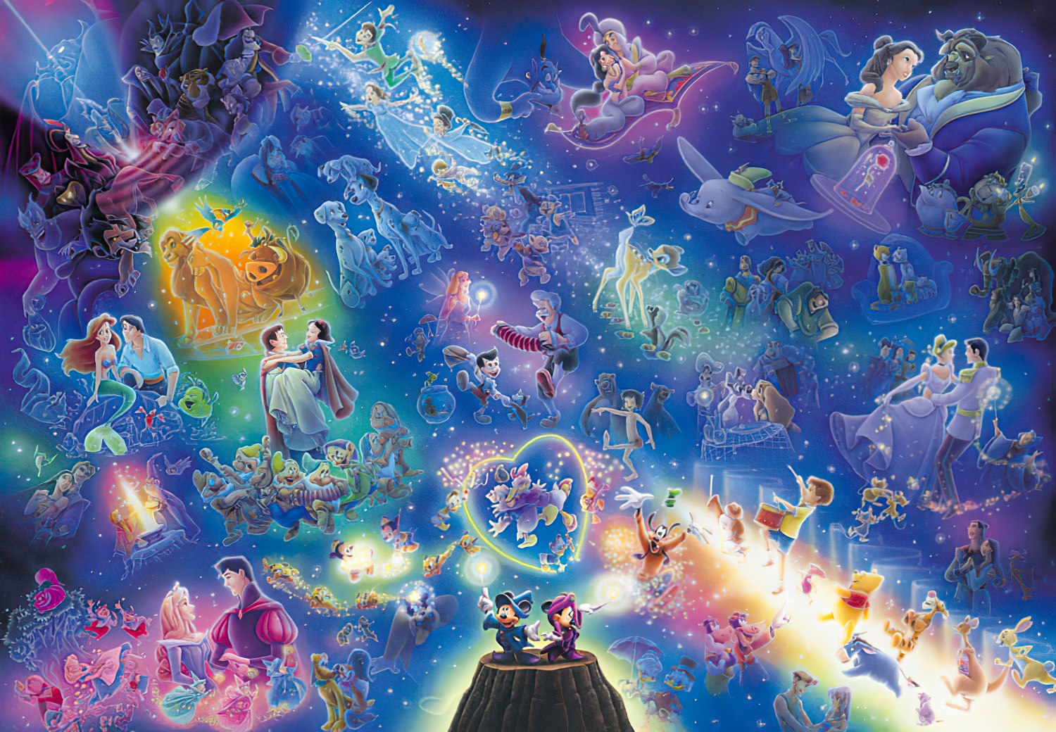 Tenyo • Disney • All-Star Symphony　266 PCS　Crystal Jigsaw Puzzle