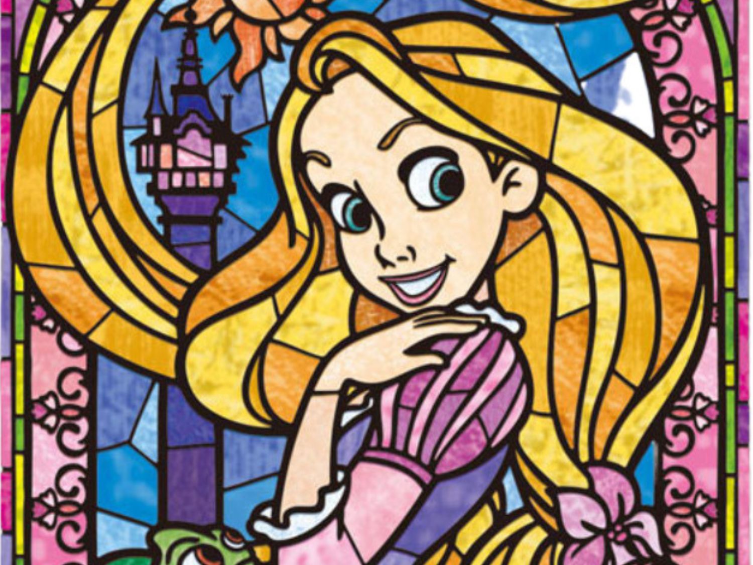 Tenyo • Rapunzel Stained Glass　266 PCS　Crystal Jigsaw Puzzle