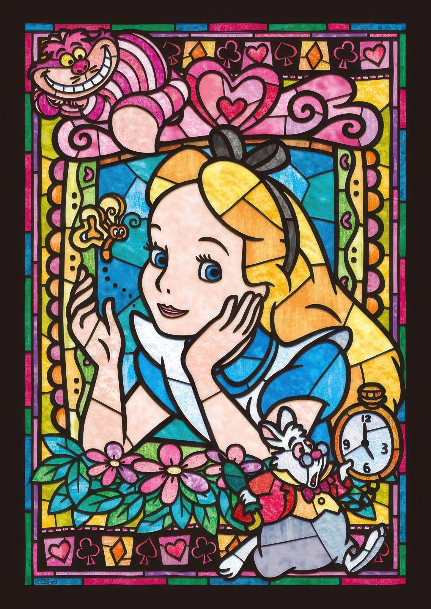 tenyo-dsg-266-750-alice-stained-glass-266-pieces-jigsaw-puzzle