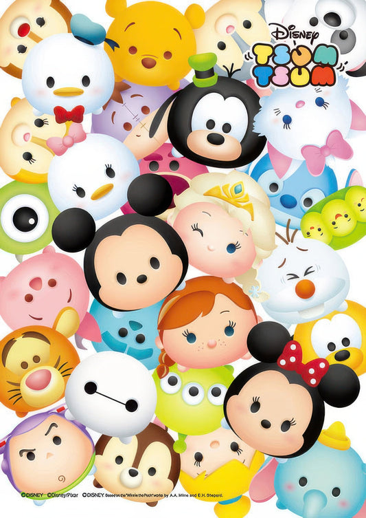 Tenyo DSG-266-759　Tsum Tsum • Stuffed!　266 Pieces Crystal Jigsaw Puzzle