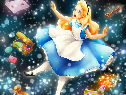 Tenyo • Alice in Wonderland • Twinkle Showers / The Dazzling Mysterious Dream　266 PCS　Crystal Jigsaw Puzzle