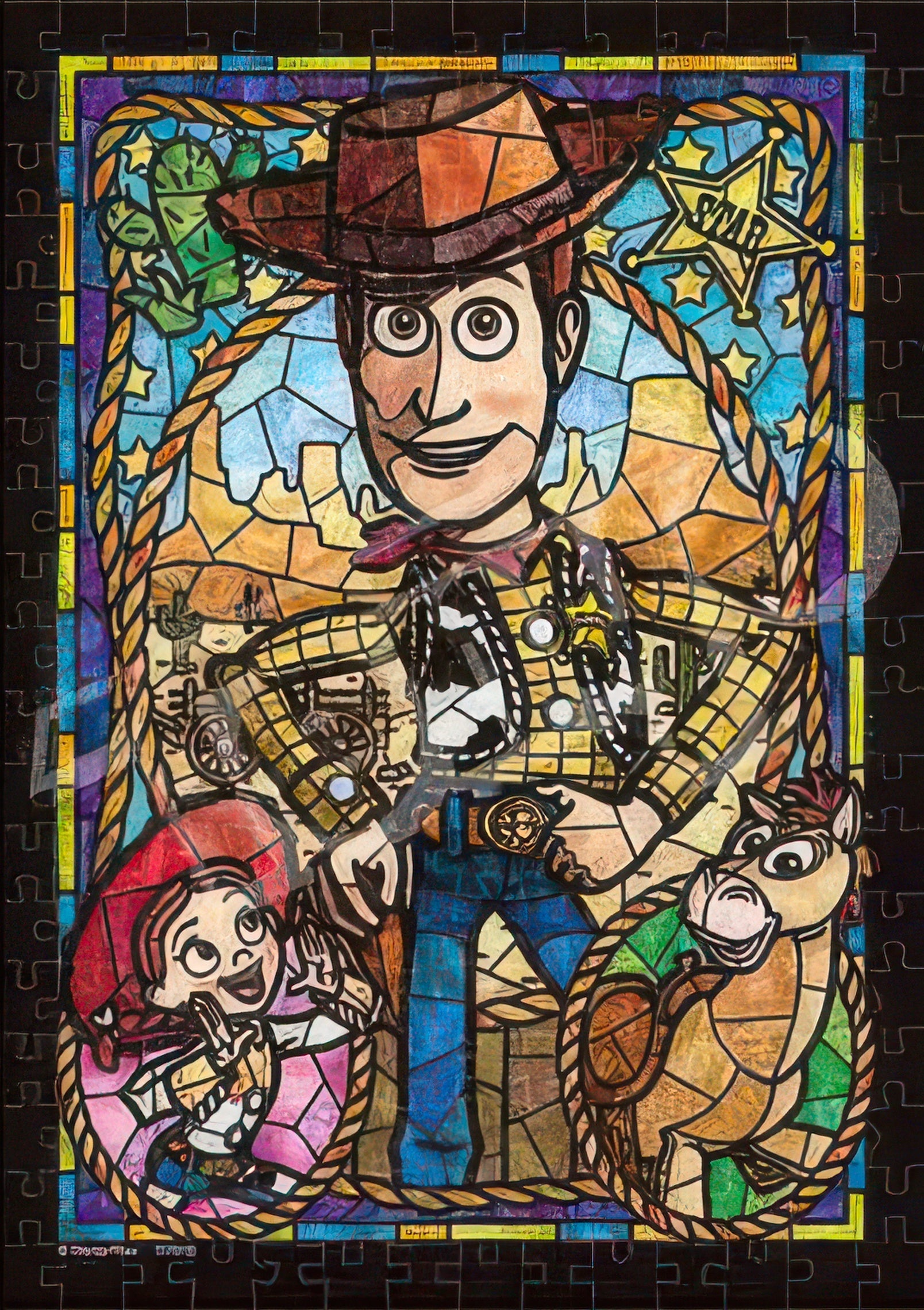 tenyo-dsg-266-976-toy-story-woody-stained-glass-266-pieces-crystal-jigsaw-puzzle