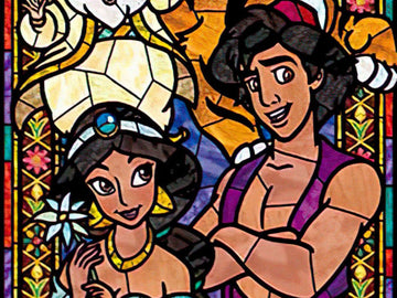 Tenyo • Jasmine • Aladdin Stained Glass　456 PCS　Crystal Jigsaw Puzzle