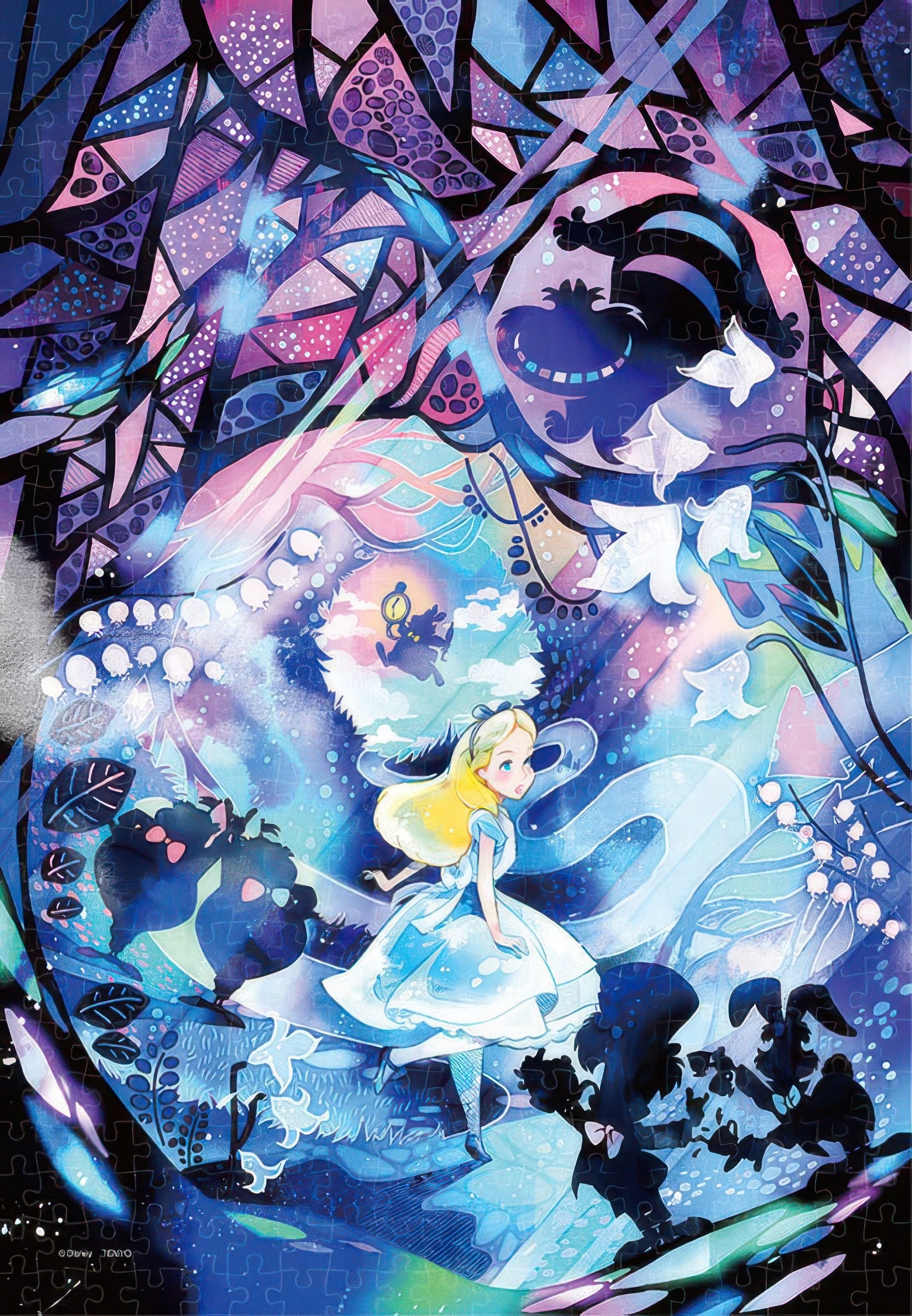 tenyo-dsg-500-623-alice-in-wonderland-light-shadow-where-are-you-going-500-pieces-crystal-jigsaw-puzzle