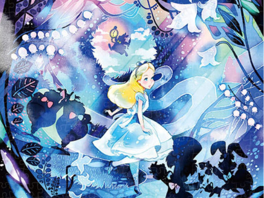 Tenyo • Alice in Wonderland • Light & Shadow / Where Are You Going?　500 PCS　Crystal Jigsaw Puzzle