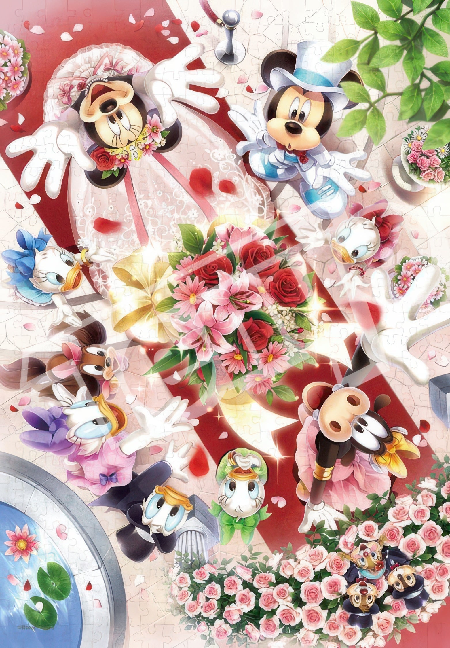 tenyo-dsg-500-629-mickey-friends-bouquet-of-happiness-500-pieces-crystal-jigsaw-puzzle