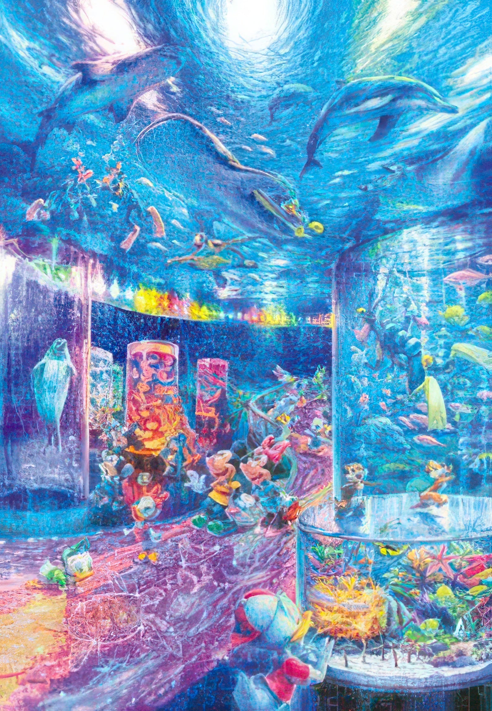 tenyo-dsg-500-636-night-aquarium-(mickey-&-friends)-500-pieces-jigsaw-puzzle