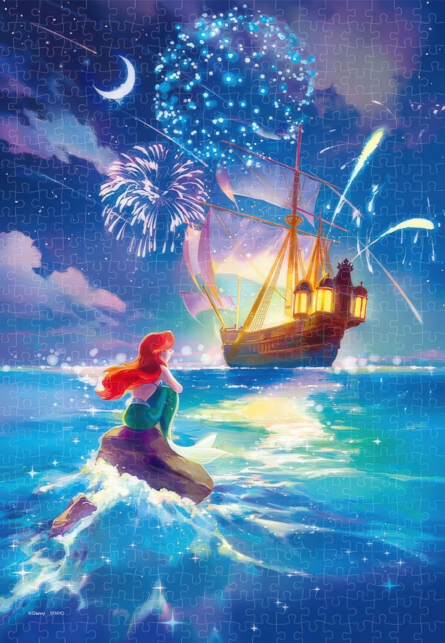 tenyo-dsg-500-656-the-little-mermaid-bustling-at-sea-ariel-500-pieces-crystal-jigsaw-puzzle