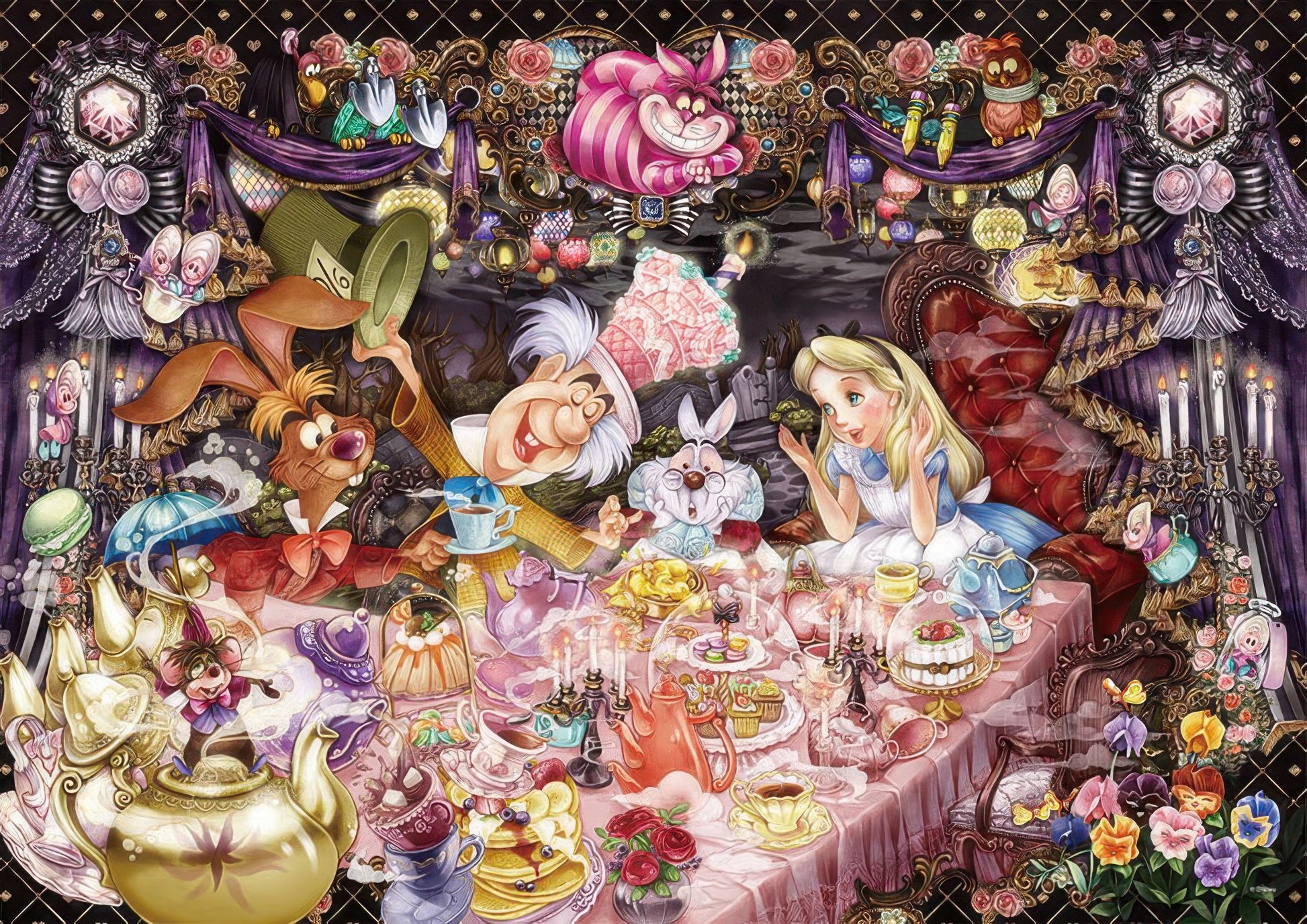 tenyo-dw-1000-004-alice-in-wonderland-neverending-dream-tea-party-1000-pieces-jigsaw-puzzle