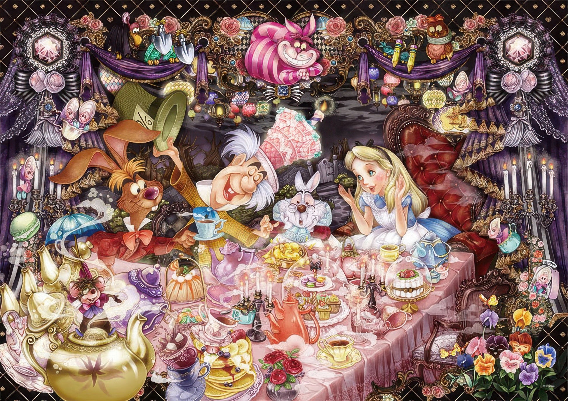 tenyo-dw-1000-004-the-unending-dream-tea-party-1000-pieces-jigsaw-puzzle