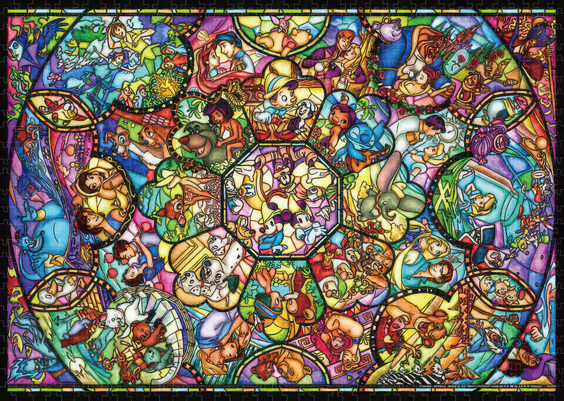 tenyo-dw-1000-008-disney-all-star-stained-glass-1000-pieces-jigsaw-puzzle