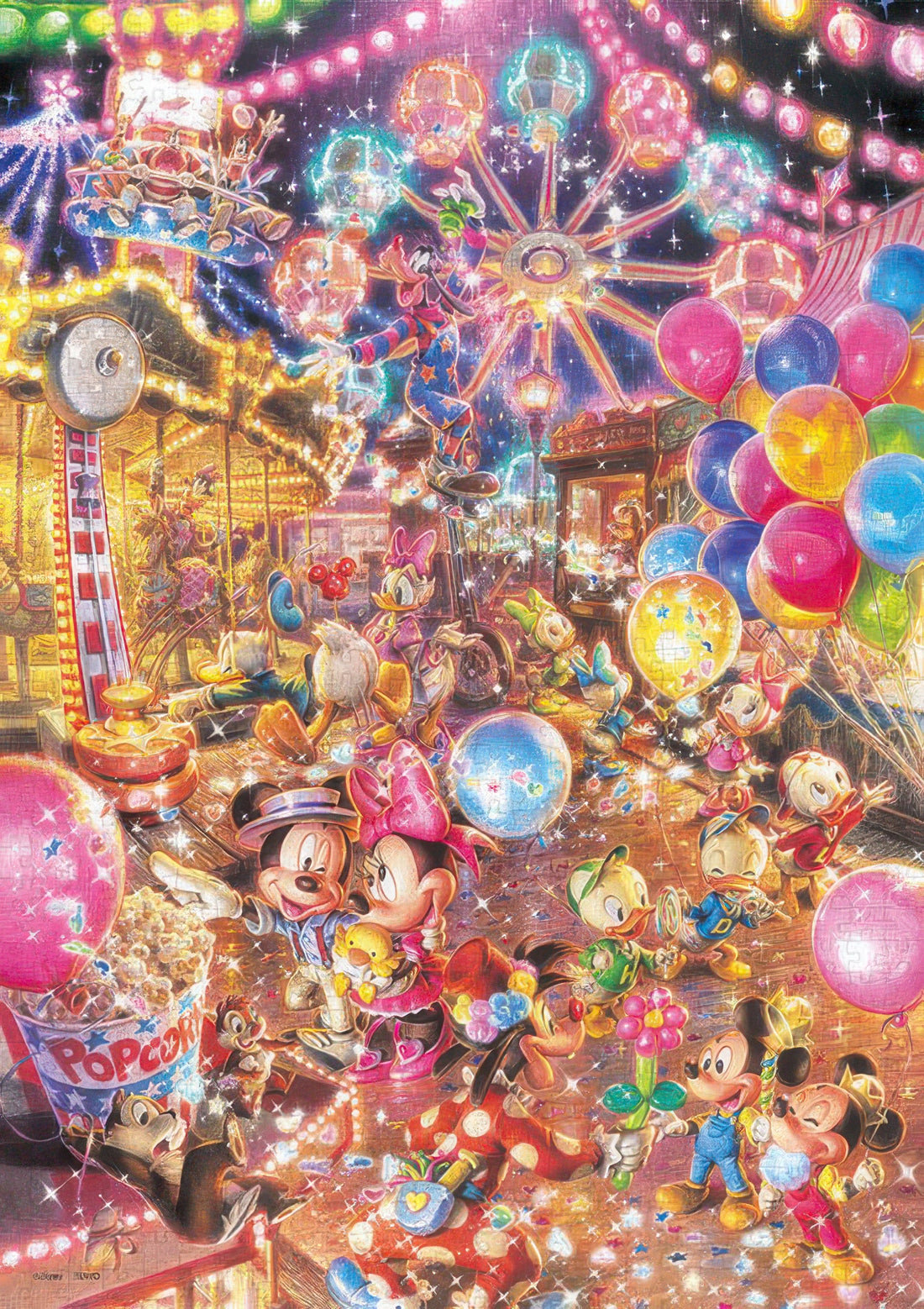 tenyo-dw-1000-009-mickey-friends-twilight-park-1000-pieces-jigsaw-puzzle