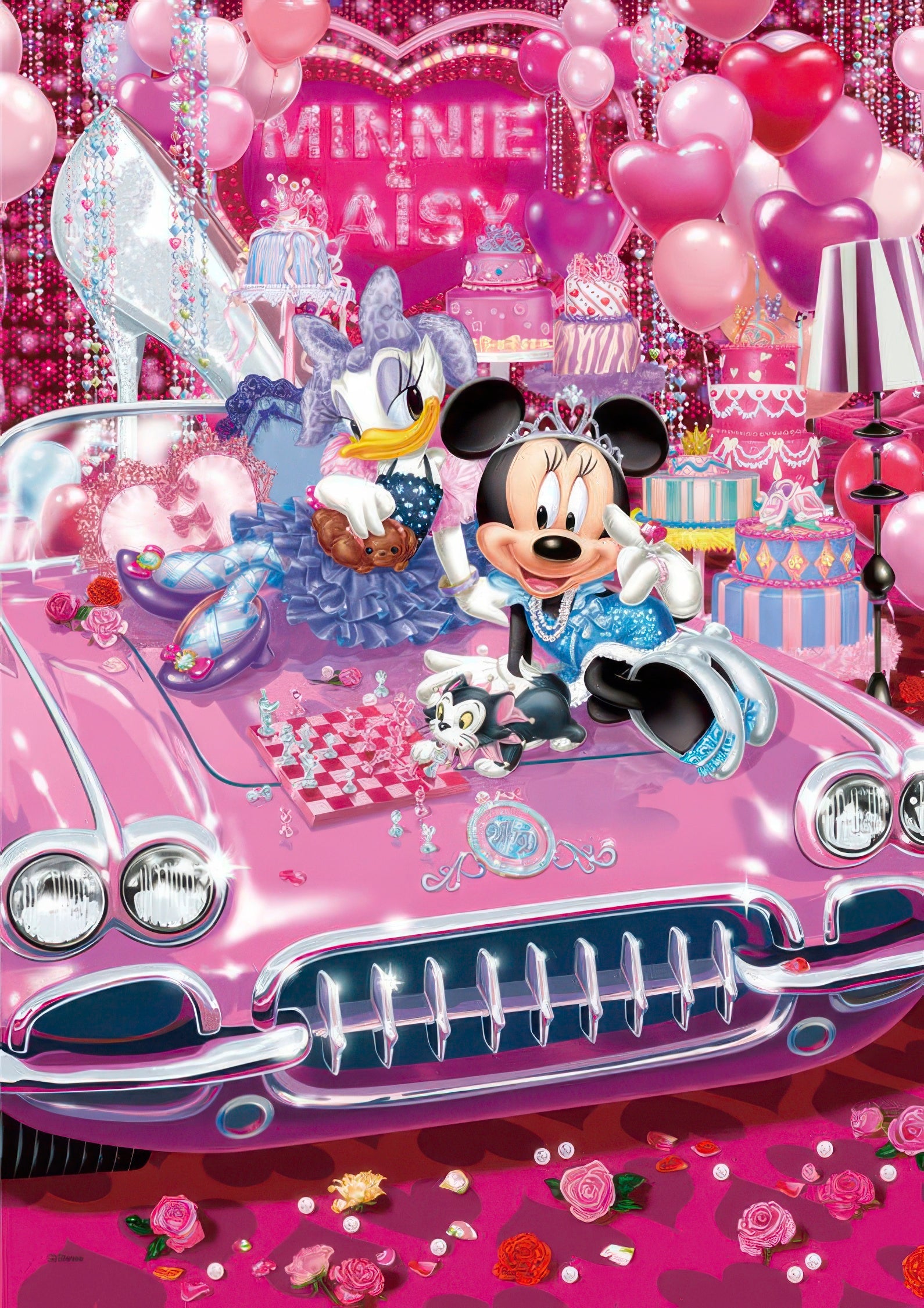 tenyo-dw-1000-415-mickey-friends-girl-party-1000-pieces-jigsaw-puzzle