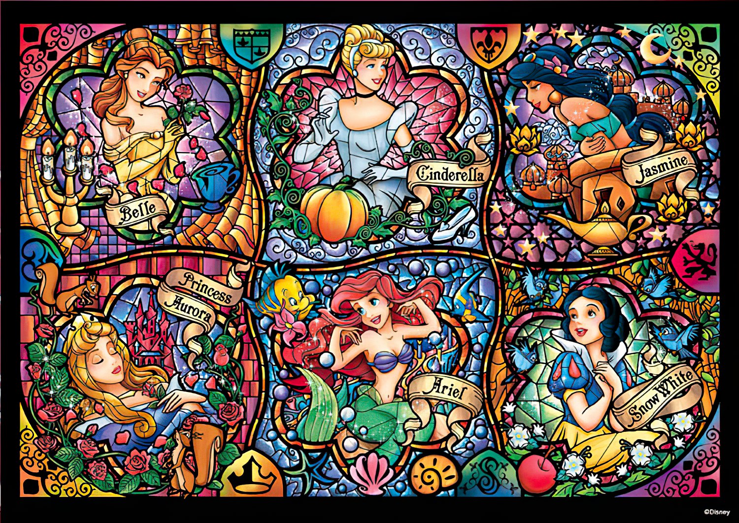 Tenyo • Disney Princess • Brilliant Princesses　1000 PCS　Jigsaw Puzzle