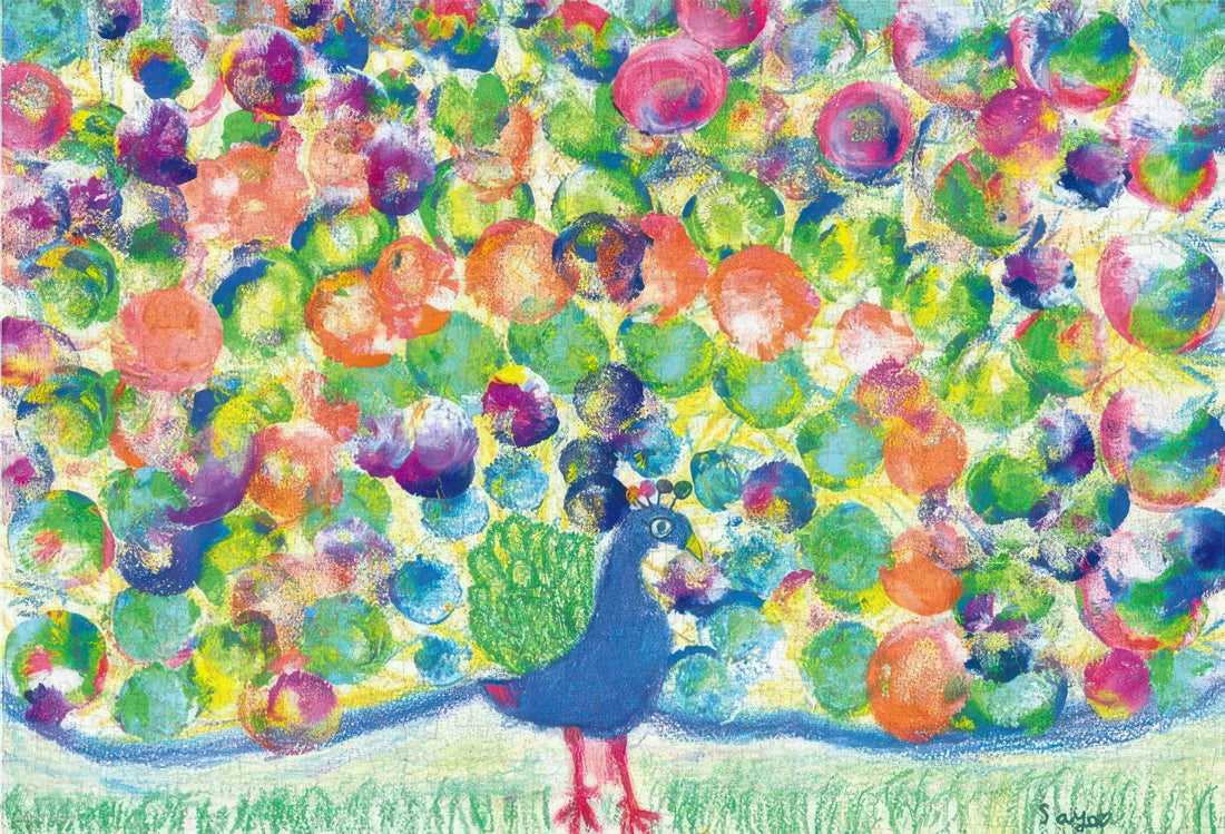 tenyo-tp-1000-621-animal-peacock-carrying-flowers-1000-pieces-plastic-jigsaw-puzzle