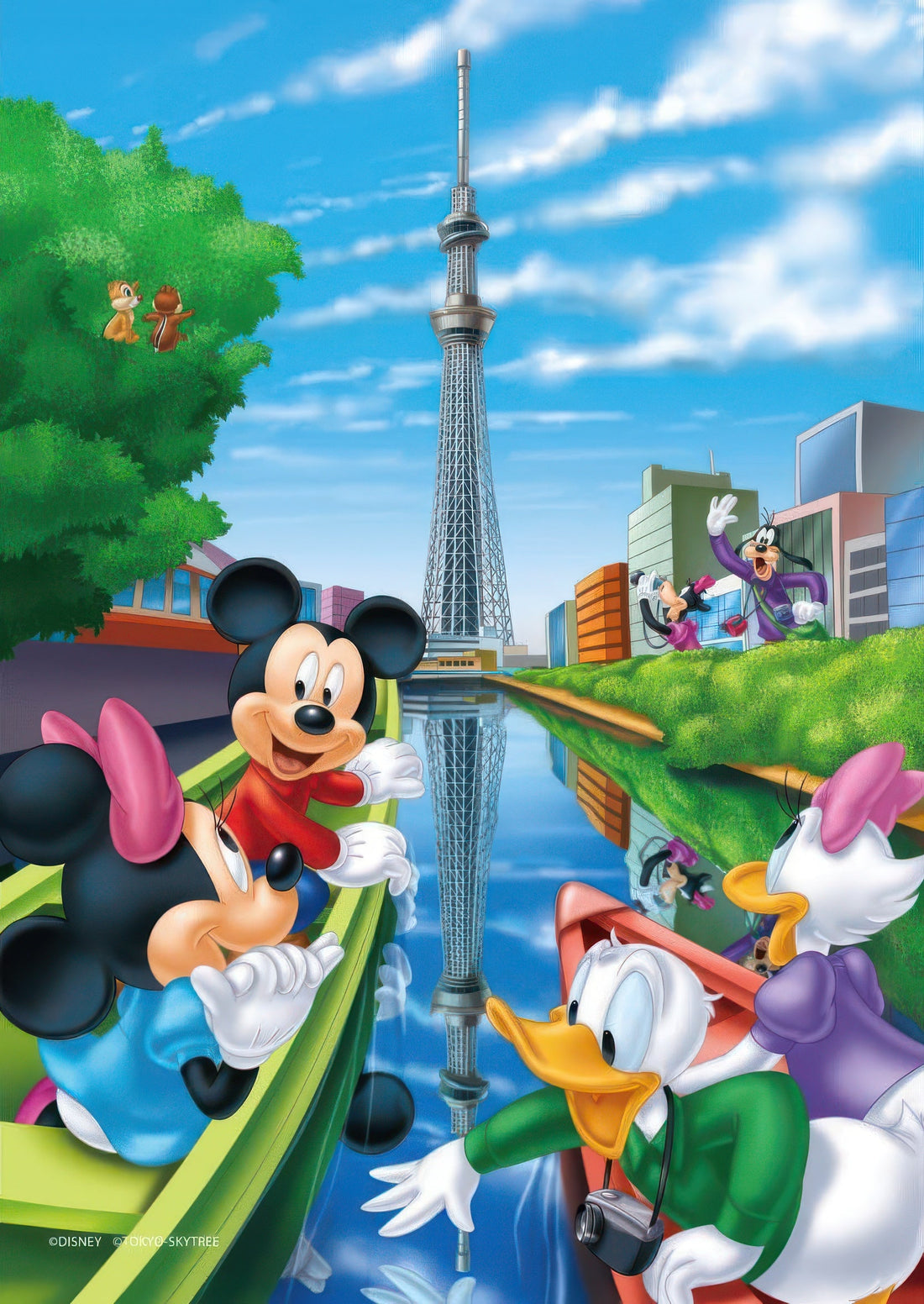 tenyo-tsg-266-581-mickey-friends-mickey-s-best-spot-266-pieces-crystal-jigsaw-puzzle