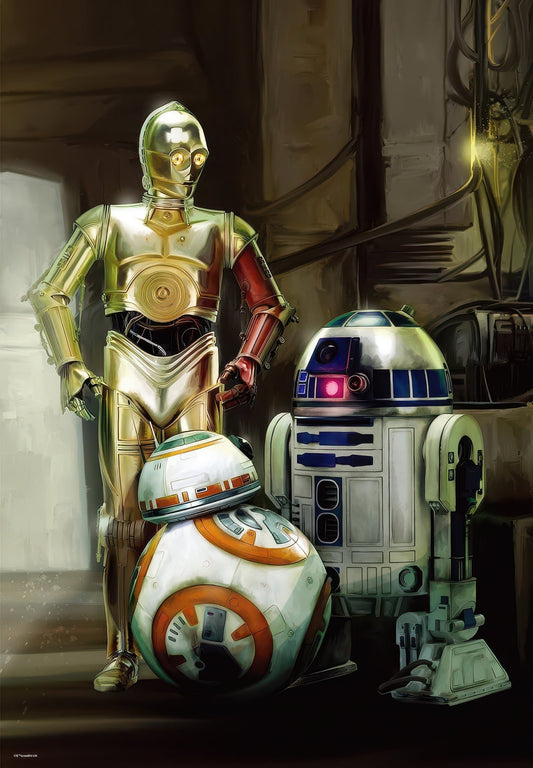 Tenyo W-1000-654　Star Wars • R2-D2, C-3PO & BB-8　1000 Pieces Jigsaw Puzzle