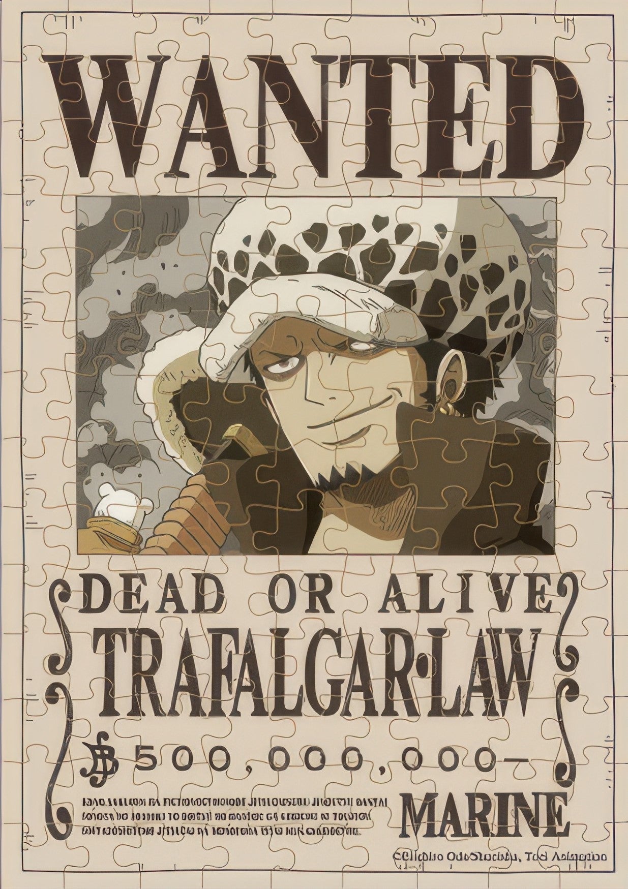 toi-world-00356-01-wanted-poster-law-126-pieces-jigsaw-puzzle