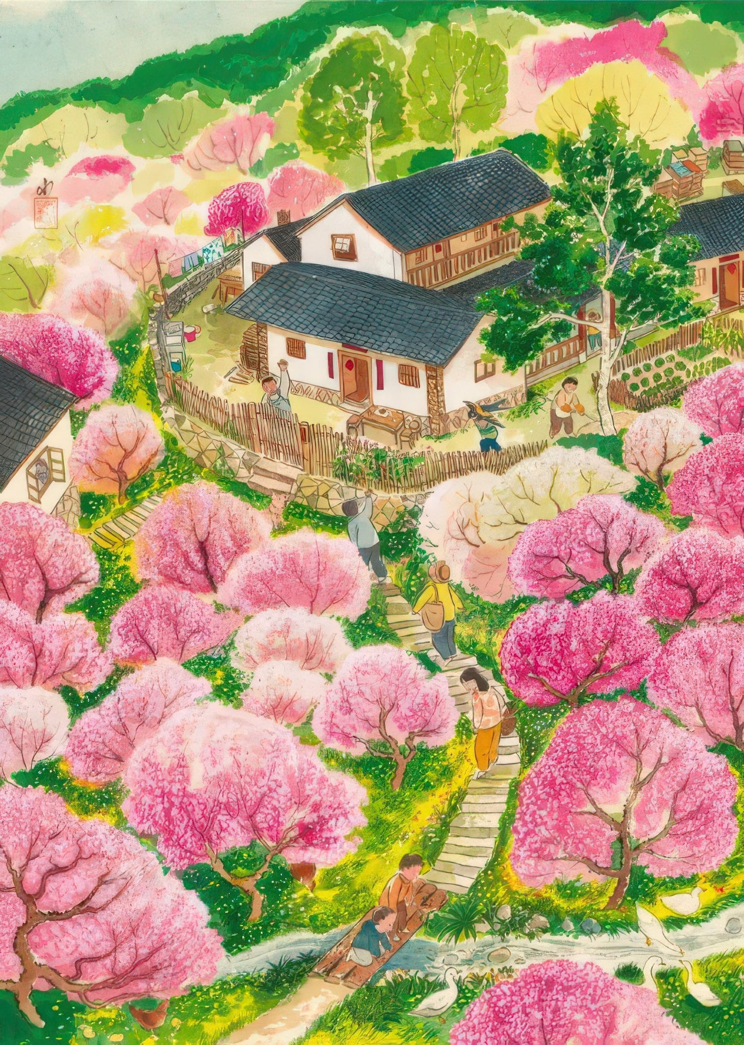 toi-world-10253-peach-blossom-spring-1000-pieces-jigsaw-puzzle