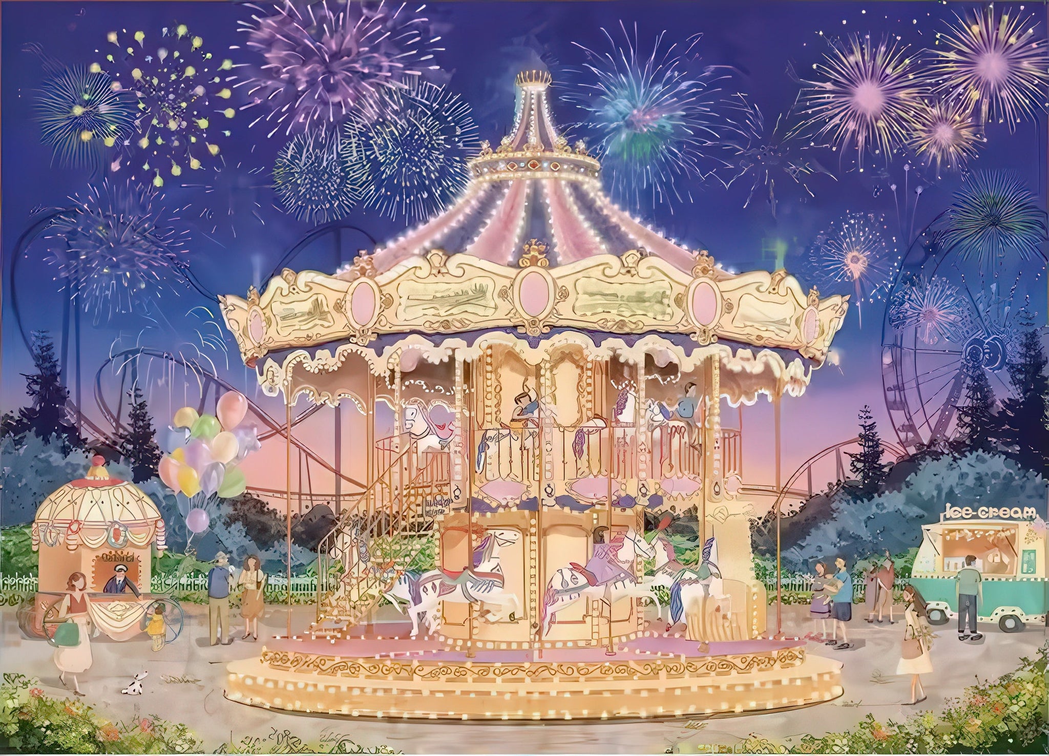 toi-world-10291-merry-go-round-under-the-fireworks-1000-pieces-jigsaw-puzzle