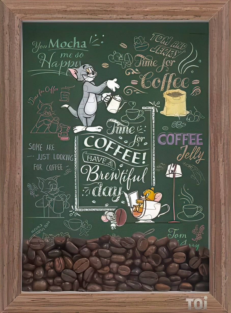 toi-world-10401-coffee-time-126-pieces-puzzle-+-frame-set