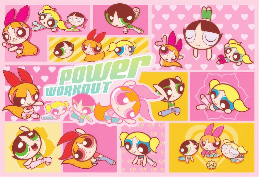 toi-world-10949-the-powerpuff-girls-strength-training-300-pieces-jigsaw-puzzle