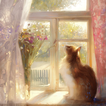 toi-world-23449-a-cat's-spring-visit-300-pieces-jigsaw-puzzle